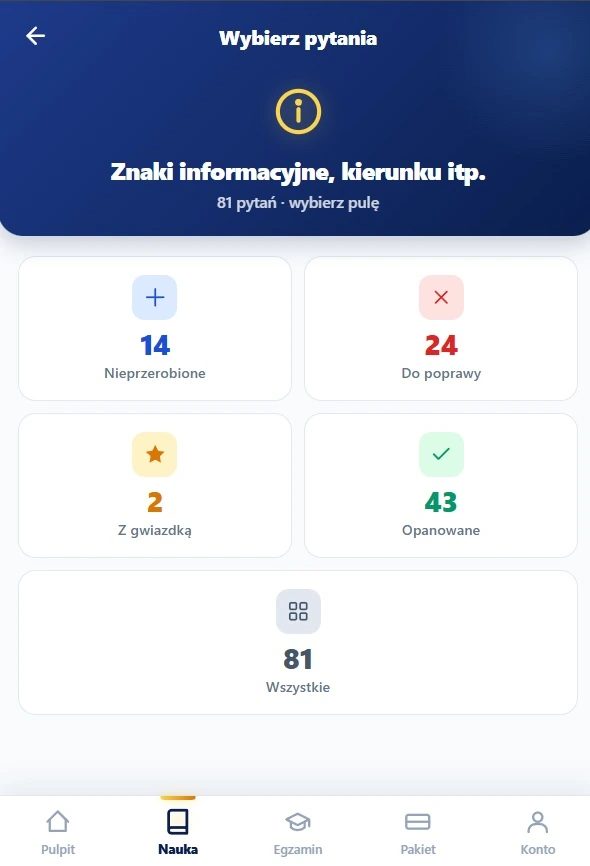 370 znaków drogowych