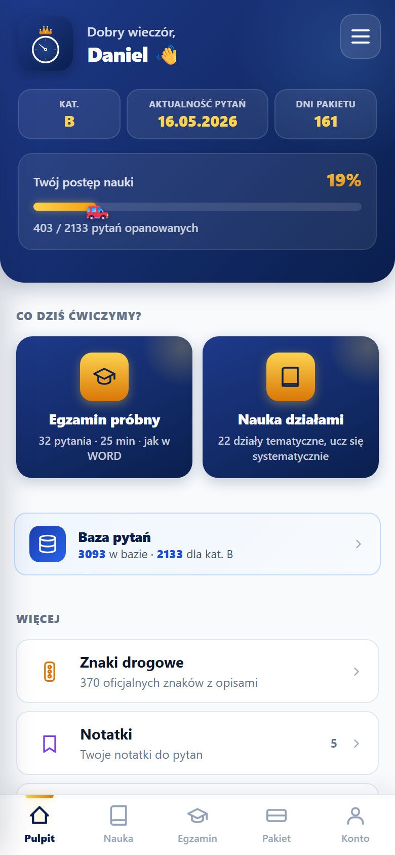 Postęp i statystyki