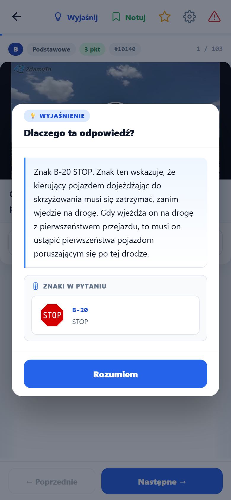 Wyjaśnienia z prawa